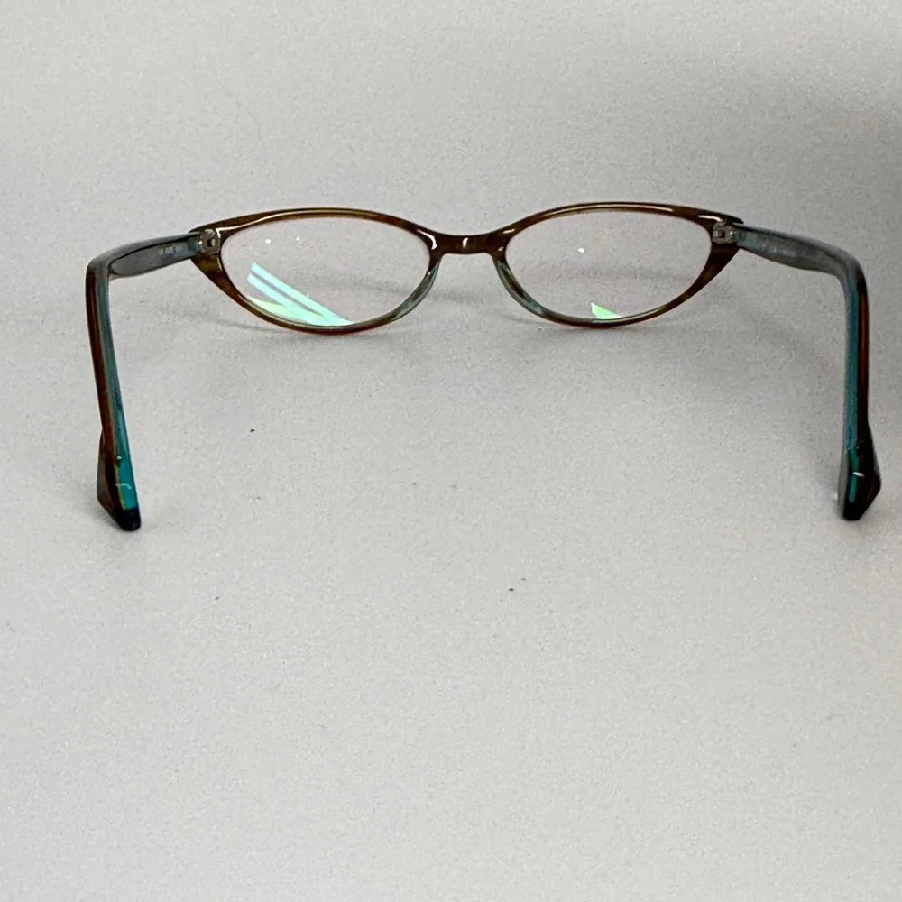 Bevel Rupee 3545 Eyeglasses Brown‎ Tortoise Teal Cat Eye Frames 48-17 21874